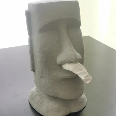 Máy phân phối khăn giấy Moai với thiết kế dễ lắp ráp