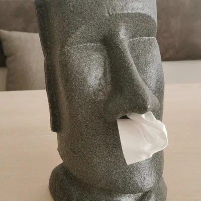 Máy phân phối khăn giấy Moai với thiết kế dễ lắp ráp