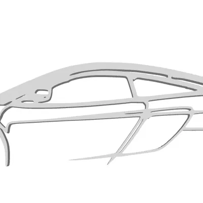 Silhouette Mclaren 650s dễ dàng mở rộng cho tường và móc khóa