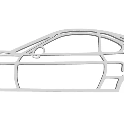 Silhouette Toyota Supra dễ dàng mở rộng cho tường và móc khóa