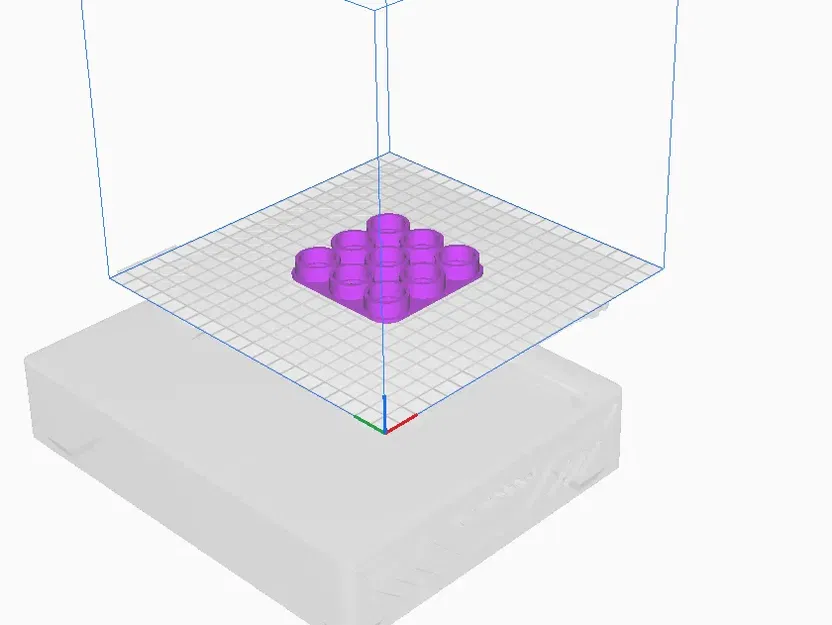 Giá đỡ pin 18650 3x3 cho máy in 3D - Image 1