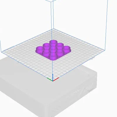 Giá đỡ pin 18650 3x3 cho máy in 3D