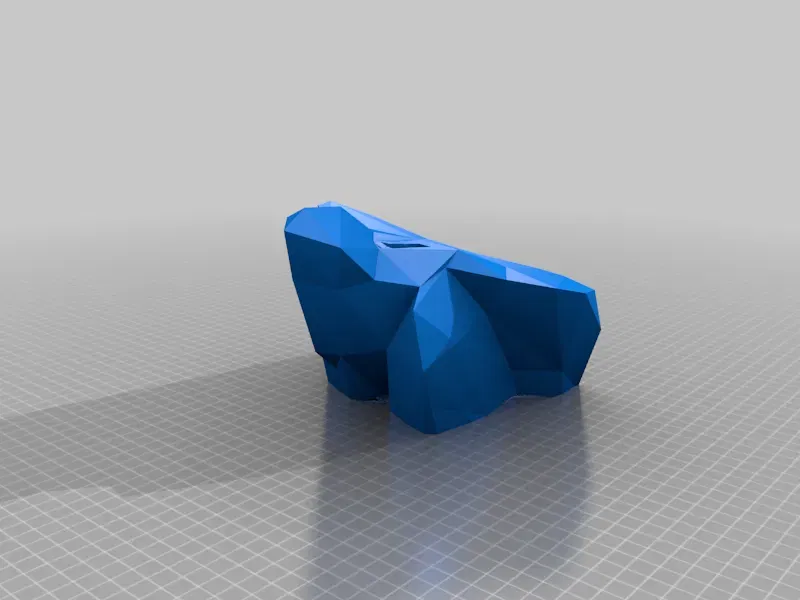 Tượng bò đỏ nghệ thuật cho in 3D - Image 6