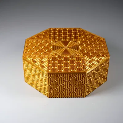 Hộp đố hình bát giác với cơ chế bí mật