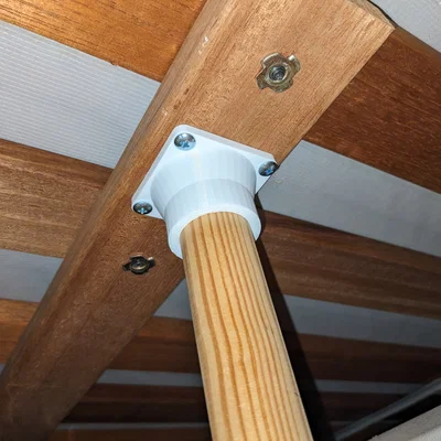 Ổ cắm để gắn trục gỗ đường kính 1.25 inch