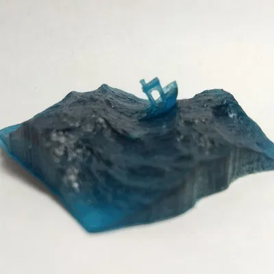 Ghế Benchy 3D trên biển tạo ra bằng Blender