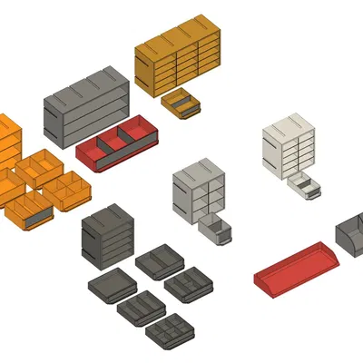 Hệ thống kệ modular cho xưởng làm đồ và lưu trữ linh kiện ...