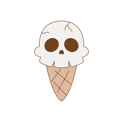 Cutter bánh quy Halloween hình đầu lâu kem lạnh