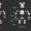 Nhân vật gấu Bear Brick có thể cử động - Thumbnail 2