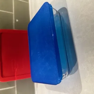 Nắp Pyrex hình chữ nhật 3 cốc 750 mL màu đỏ