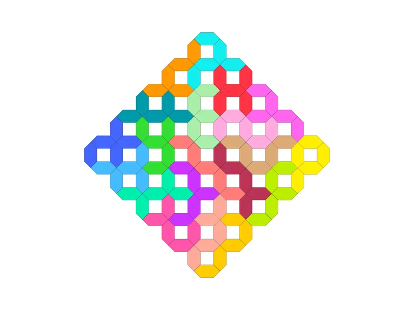 Đồ chơi xếp hình PentaHextan với 20 mảnh ghép polyform - Image 4