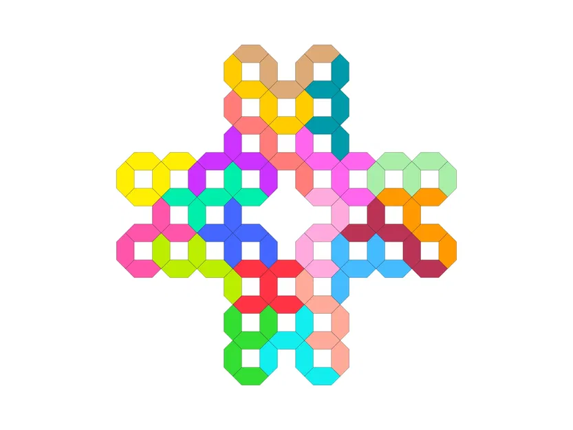 Đồ chơi xếp hình PentaHextan với 20 mảnh ghép polyform - Image 6