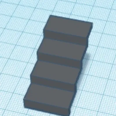 Cầu thang 3D chi tiết cho dự án in ấn