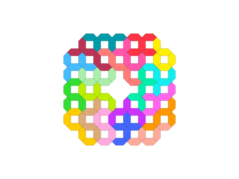 Đồ chơi xếp hình PentaHextan với 20 mảnh ghép polyform - Image 8