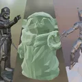 Nhân vật Star Wars phong cách low-poly gồm Yoda, Mando, Vader - Thumbnail 1