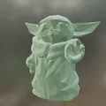 Nhân vật Star Wars phong cách low-poly gồm Yoda, Mando, Vader - Thumbnail 4