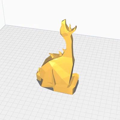 Rồng Low Poly cho Cuộc Thi Low Poly