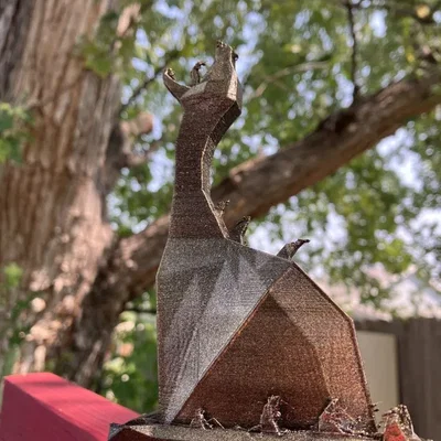 Rồng Low Poly cho Cuộc Thi Low Poly