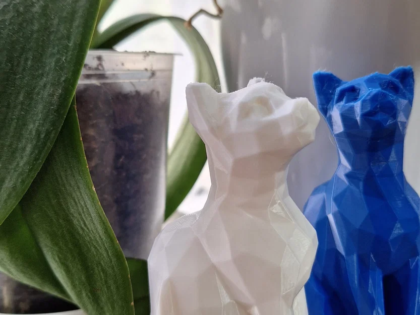 Mèo thấp poly phong cách nghệ thuật 3D - Image 3