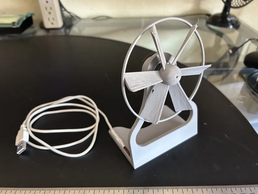 Quạt bàn nhỏ chạy bằng USB cho không gian làm việc - Image 1