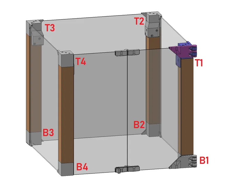 Bảng chứa đồ IKEA Lack với cửa gập và bản lề in sẵn - Image 2