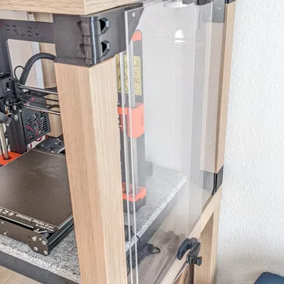 Bảng chứa đồ IKEA Lack với cửa gập và bản lề in sẵn