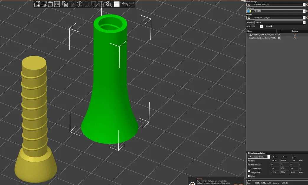 Vít hỗ trợ card đồ họa cho khoảng cách 60 đến 120mm - Image 2