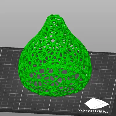 Máng đèn hình giọt nước theo kiểu Voronoi