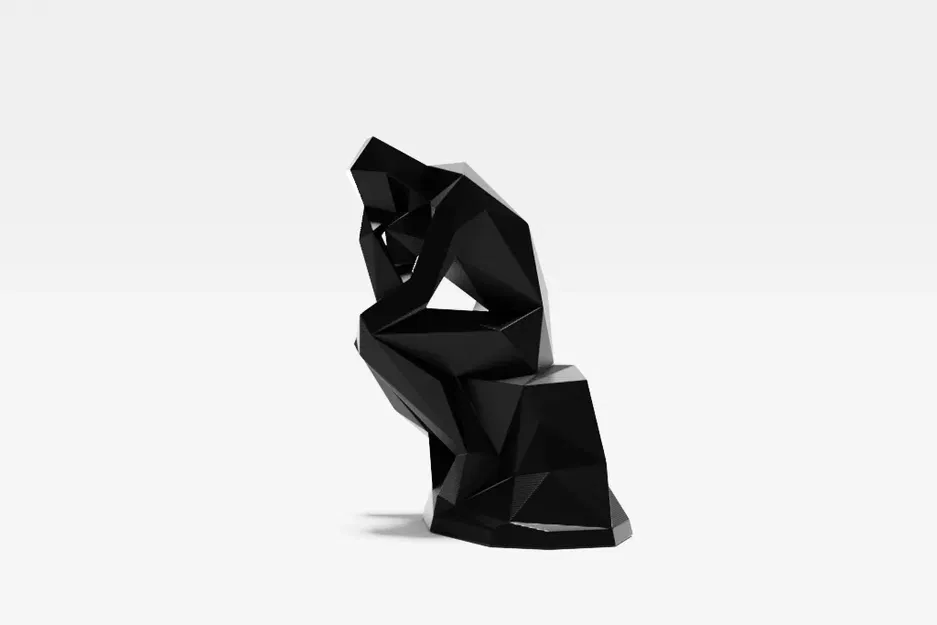 Mô hình The Thinker phong cách low poly cho in 3D - Image 2