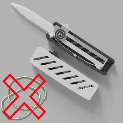 Đồ chơi Fidget OTF in hoàn toàn không cần dây cao su