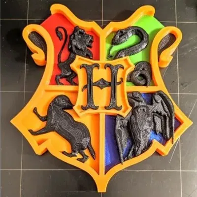 Biểu tượng khiên Hogwarts cho máy in 3D MMU2 5 màu
