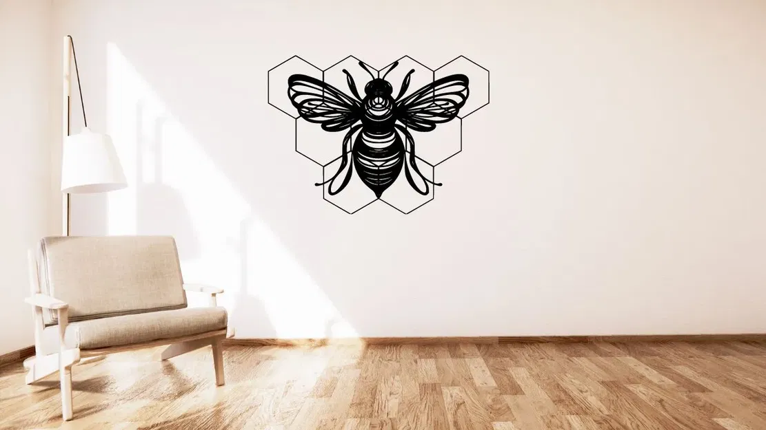Trang trí tường bumblebee phong cách tối giản - Image 2