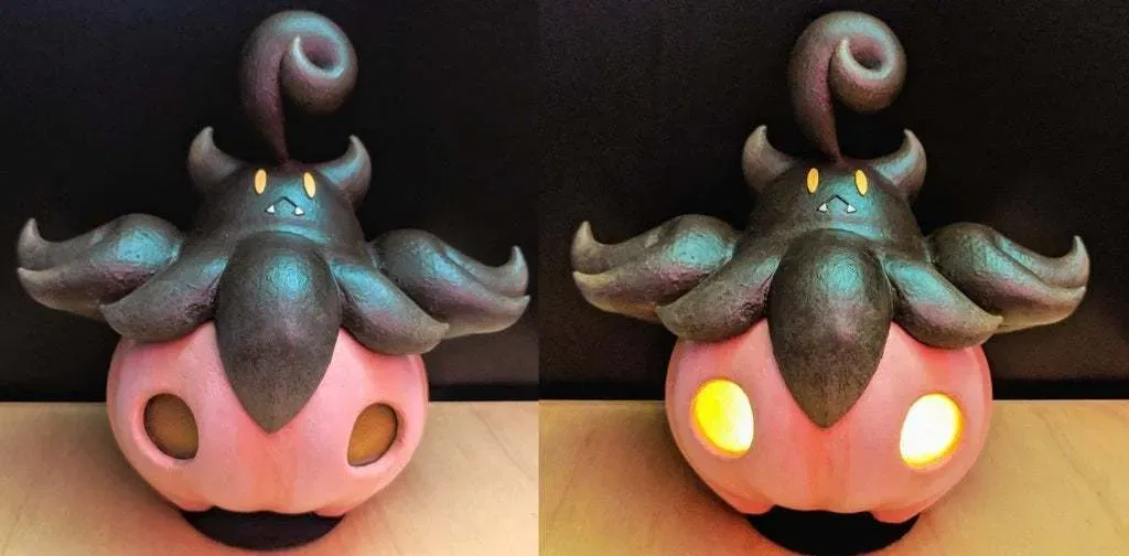 Pumpkaboo phát sáng với đèn LED và nắp có thể tháo rời - Image 2