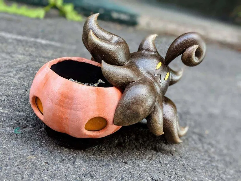 Pumpkaboo phát sáng với đèn LED và nắp có thể tháo rời - Image 3