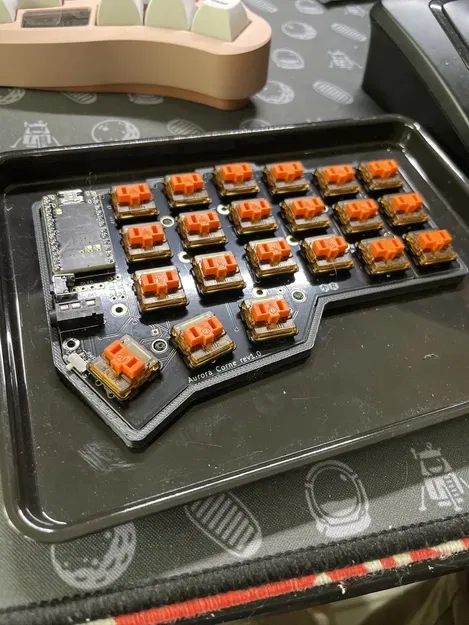 Vỏ bàn phím CRKBD siêu mỏng minimal - Image 1