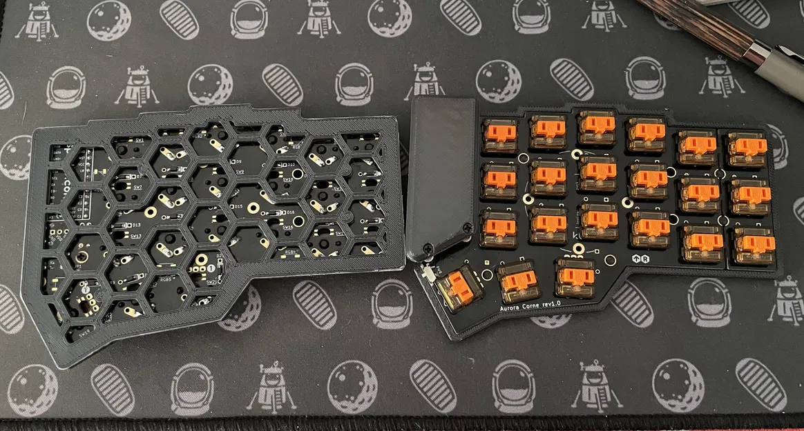 Vỏ bàn phím CRKBD siêu mỏng minimal - Image 2