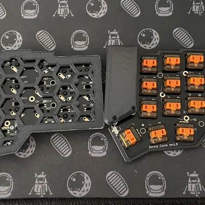 Vỏ bàn phím CRKBD siêu mỏng minimal