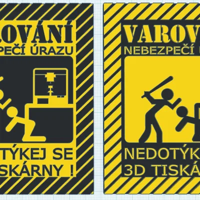 Biển báo cho máy in 3D