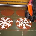 Giá treo tất Giáng Sinh hình bông tuyết cho lò sưởi - Thumbnail 3