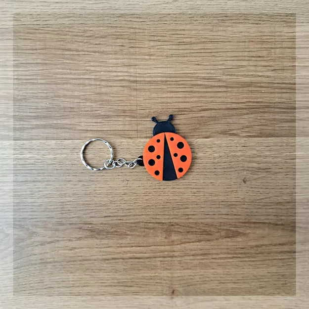 Móc khóa bọ rùa dễ thương in 3D - Image 1