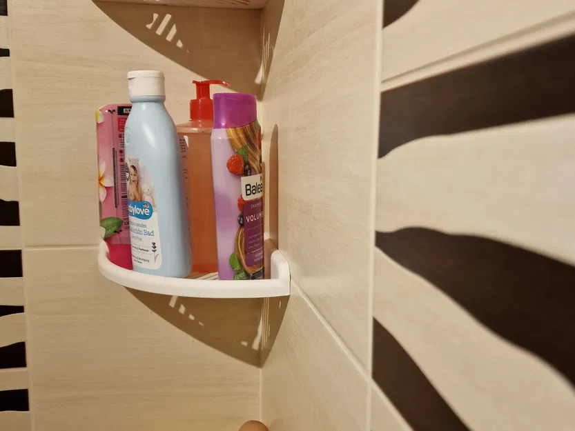 Giá đỡ góc cho phòng tắm với thiết kế Voronoi - Image 2