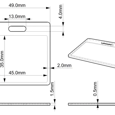 Thẻ tên nhỏ in 3D cho sự kiện và cá nhân