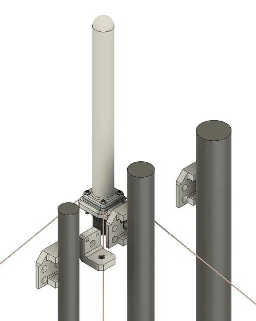 Giá đỡ chắc chắn cho ăng-ten mặt đất 1/4 sóng SO-239 - Image 1