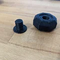Chân điều chỉnh chiều cao cho tủ hoặc kệ thấp Poly - Thumbnail 1
