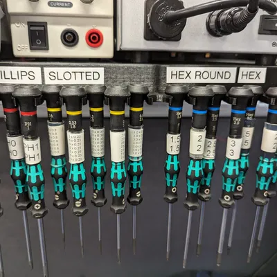 Giá đỡ treo tường cho 17 tua vít Wera Kraftform Micro