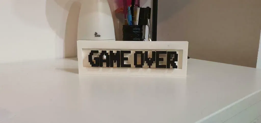 Mô hình pixel "Game over" cho in 3D - Image 1