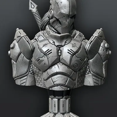 Tượng bán thân Deathstroke hỗ trợ in sẵn