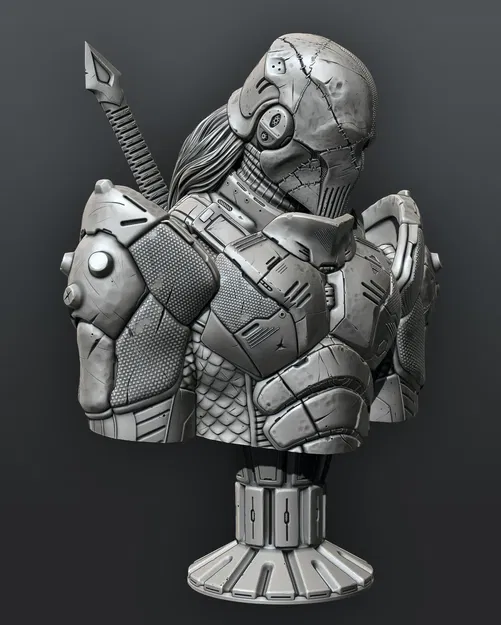 Tượng bán thân Deathstroke hỗ trợ in sẵn - Image 4