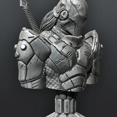 Tượng bán thân Deathstroke hỗ trợ in sẵn