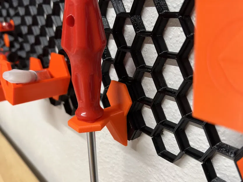 Giá đỡ tua vít đơn dạng lục giác cho kho lưu trữ tổ ong - Image 1